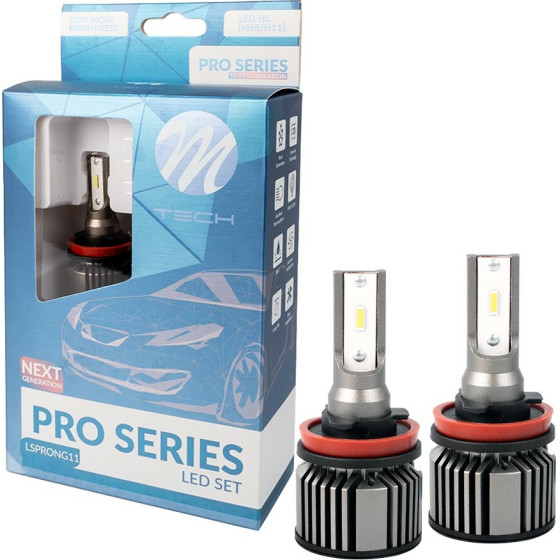 M-Tech ������ Led ��� H11 12V 2x20W 6.500K 5200lm Osram Pro CAN-Bus (�� ������������) New Gen -2���. - (LSPRONG11)