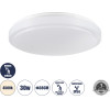 GloboStar Sensorano ���������� ������ Led 30W 3000lm 120� Ac 220-240V �� ������������ ������� ������������ Microwave ��������� ������� - ��������� IP54 �38 x �5.3cm ������ ����� 4500K - ����� - Bridgelux Chips - 3 Years Warranty - (60995)