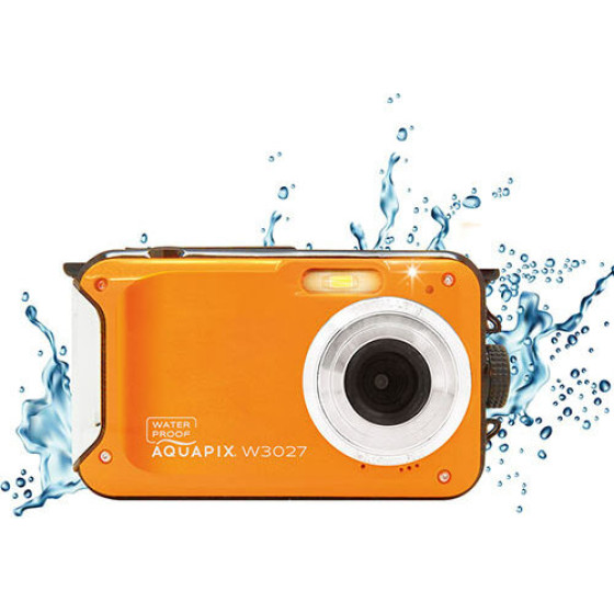 AQUAPIX Waterproof Camera W-3027 Wave Orange - (AQUA10031)