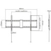 Gembird Tv Wall Mount (FIXED), 43''-90'' (70 KG) - (WM-90F-01)