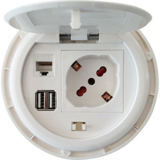 Techly IUPS-PCP-81U2URj - Desktop ����� �� 2xUsb ��� RJ45 �� ������