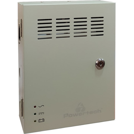 Powertech ����������� ��� CCTV, DC12V/5A, 4 ������� - (CP1204-5A-B)