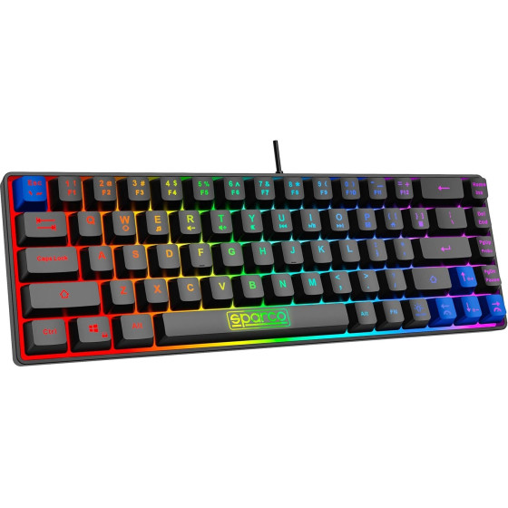 Sparco Gaming ������������ ��������� Ghost ��������� Usb Rgb Us ����� - (SPKEYBWIRED)