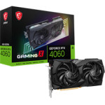 MSI Vga PCI-E Nvidia Gf Rtx 4060 Gaming X 8G, 8GB/128BIT, GDDR6, HDMI/3x Display PORT, 2 Slot Dual FANSINK, 3YW.