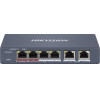 Hikvision Managed Switch 4x Poe & 2x RJ45 ports, 100MBps - (DS-3E1106HP-EI)