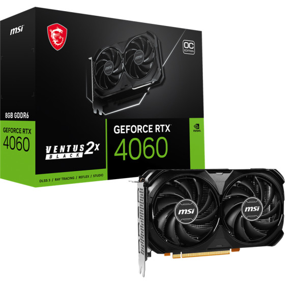 MSI Rtx 4060 Ventus 2X Blk 8G Oc - (802-V516-008)