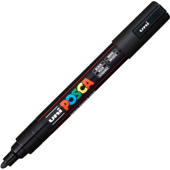 Uni-Ball ���������� Posca Pc-5M Medium Black (PC5MMBLK)