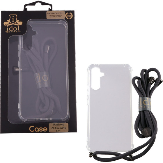Idol 1991 ���� Samsung A54 5G A546 6.4'' Antishock Air Tpu With Strap Full Camera Protection ������� - (5205308330681)