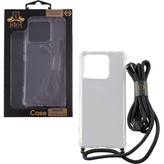 Idol 1991 ���� Xiaomi 13 5G 6.36'' Antishock Air Tpu With Strap Full Camera Protection ������� - (5205308332258)