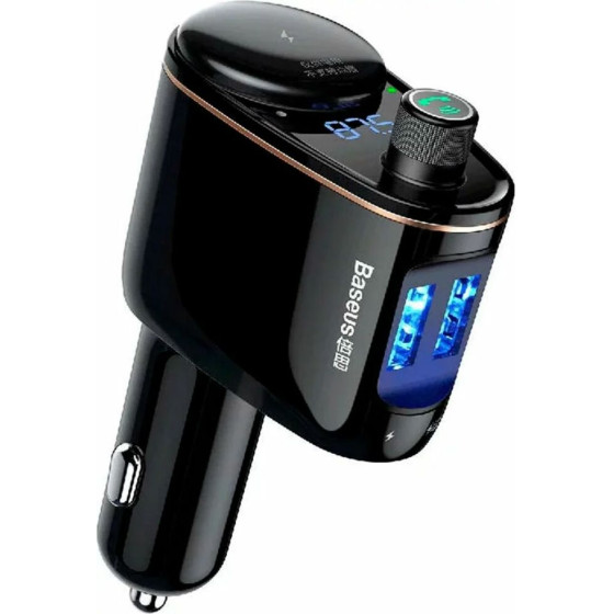 Baseus Car Bluetooth Transmitter MP3 Player S-06 Black - (CCHC000001)