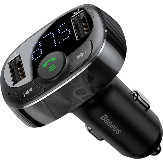 Baseus Fm Car Transmitter With Bluetooth / Microsd / Usb - (CCMT000001)