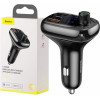 Baseus Fm Car Transmitter With Bluetooth T Shaped S-13 Black - (CCMT000101)