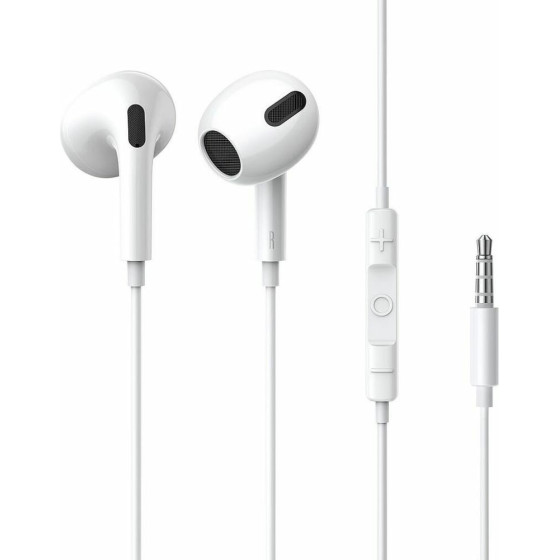 Baseus H17 Earbuds Handsfree With 3.5mm Connector White - (NGCR020002)