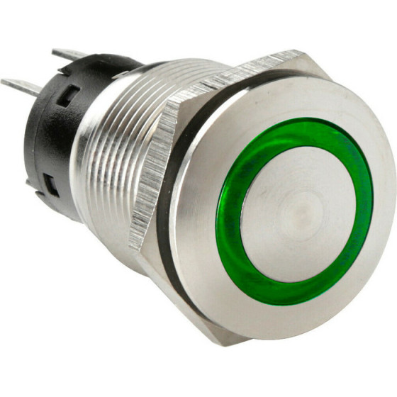 Lampa ��������� ������� (BUTTON) 12/24V 5AMax 5PIn IP65 ON/Off Me Led ������� ���������� ������ - 1 TEM. - (45575)