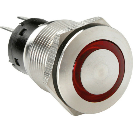 Lampa ��������� ������� (BUTTON) 12/24V 5AMax 5PIn IP65 ON/Off Me Led ������� ���������� ������ - 1 TEM. - (45574)