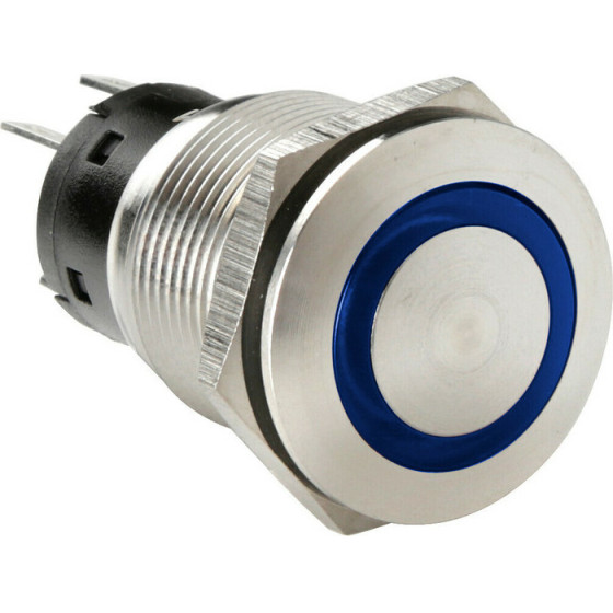 Lampa ��������� ������� (BUTTON) 12/24V 5AMax 5PIn IP65 ON/Off Me Led ���� ���������� ������ - 1 TEM. - (45576)
