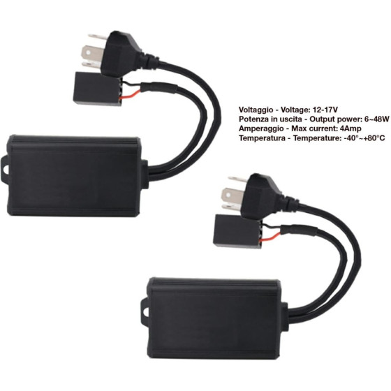 Simoni Racing ��������� CAN-Bus ��� Led ��� H4 12V (���������-������-CANCELLER) - 2 TEM. - (DECO4)