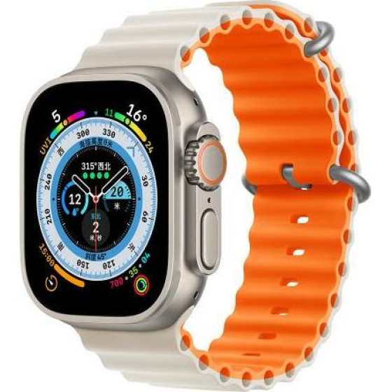 Devia �������Sport6 Silicone Apple Watch (38/ 40/ 41mm) Two-Tone Deluxe Starlight-��������� - (6938595381621)