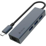 Devia Hub Usb C EC621 4 �� 1 �� RJ45 Leopard ������ ���� - (6938595364235)