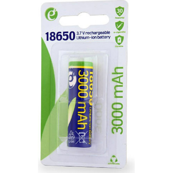 Energenie E-Cigarette LITHIUM-Ion 18650 Battery 10C 3000MAh - (EG-BA-18650-10C/3000)
