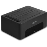 DeLock Docking Station clone/Erase function, 2x SSD/HDD, 5Gb/s - (64187)
