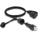 DeLock ������� ������� Cat 6 STP, �� ������, IP68, 1m, ����� - (80166)