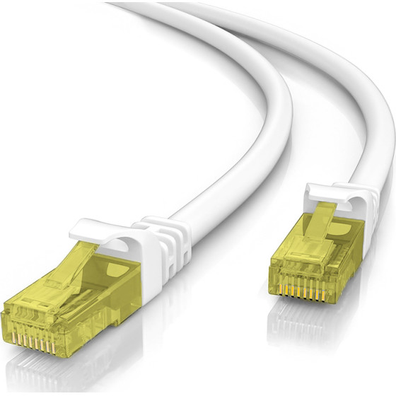 Powertech ������� U/Utp Cat 5e Cca 26AWg 0.4mm, 0.5m, ���� - (CAB-N208)