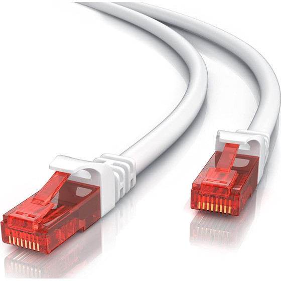 Powertech ������� U/Utp Cat 6 Cca 24AWg 0.5mm, 0.25m, ���� - (CAB-N215)