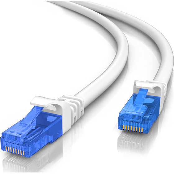 Powertech ������� U/Utp Cat 6 Copper 24AWg 0.5mm, 0.5m, ���� - (CAB-N282)