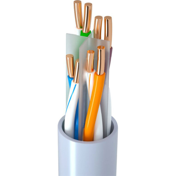 Powertech ������� ������� Cat 6 U/UTP, copper, 100m, ���� - (CAB-N295)