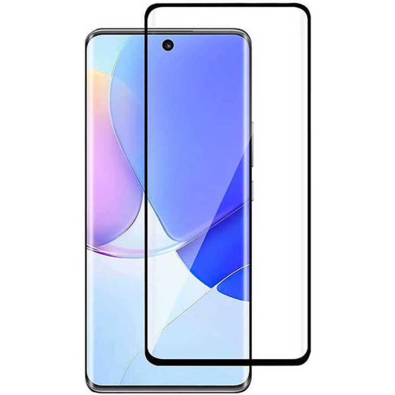Powertech Tempered Glass 5D, Full glue, curved, Huawei P50 Pro, ����� - (TGC-0591)