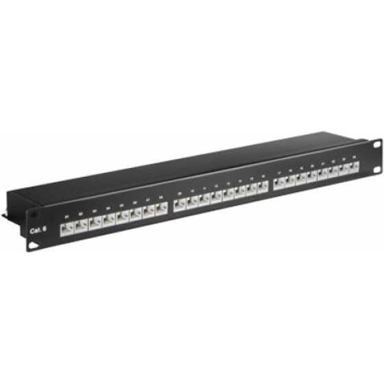 Goobay Patch Panel 19''/1U, 24x ports, Cat 6 STP, ����o - (93048)