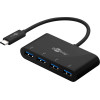 Goobay Usb Hub 4x Usb 3.0 �����, 5Gbps, ����� - (61073)