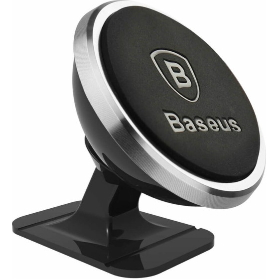 Baseus Magnetic Car Holder For Smartphone Silver - (SUCX140012)