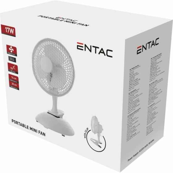 Entac Portable Table Mini Fan 17W - (EPTMF-17W)