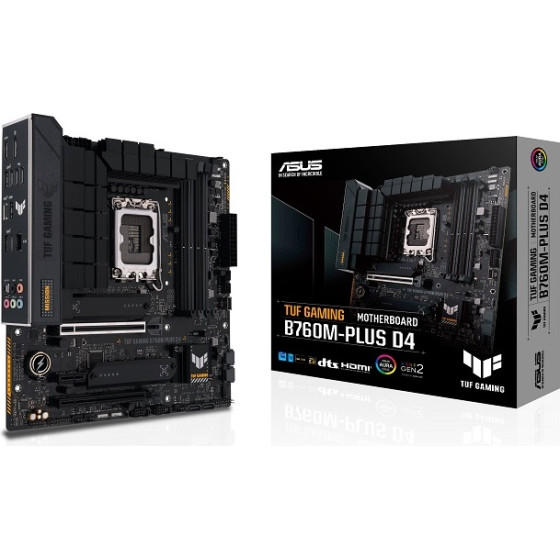 Asus Tuf Gaming B760M-Plus D4, 1700, DDR4, Matx - (90MB1DI0-M0EAY0)