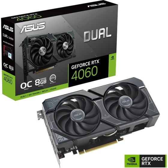Asus DUAL-RTX4060-O8G, 8GB, GDDR6 - (90YV0JC0-M0NA00)