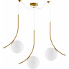 Homelighting SE21-GM3-45 SCEPTRE GOLD MATT PENDANT OPAL GLASS+ - (77-9065)