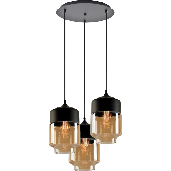 Homelighting SE21-HN-18-30-3BL+ GABY Honey Glass Pendant+ - (77-8789)