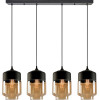 Homelighting SE21-HN-18-30-4BL+ GABY Honey Glass Pendant+ - (77-8790)