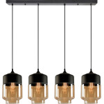 Homelighting SE21-HN-18-30-4BL+ GABY Honey Glass Pendant+ - (77-8790)