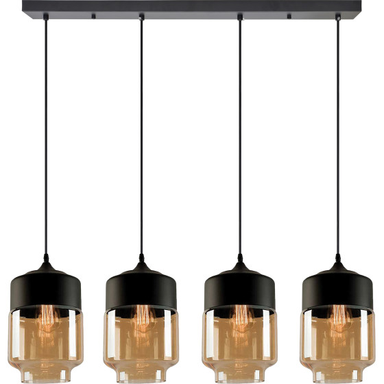 Homelighting SE21-HN-18-30-4BL+ GABY Honey Glass Pendant+ - (77-8790)