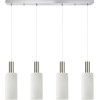 Homelighting SE21-NM-4-4NM-GL3 ADEPT TUBE Nickel Matt Pendant White Glass+ - (77-8476)