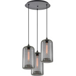 Homelighting SE21-SM-19-30-3BL+ FEINT Smoked Glass Pendant+ - (77-8783)