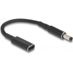 Powertech ������� ����������� USB-C �� 5.5x2.1mm, 15cm, ����� - (CAB-UC069)