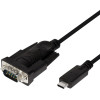 Powertech ������� USB-C �� �������� RS-232 1.8m, ����� - (CAB-UC061)