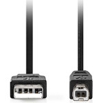 Nedis CCGL60100BK30 Usb 2.0 Cable USB-A Male - USB-B Male 10W 3.00m BLACK