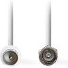 Nedis CSGL41800WT15 Satellite & Antenna Cable F Male - Iec (COAX) Male 1.50m WHITE