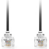 Nedis TCGL90200BK20 Telecom Cable RJ11 Male - RJ11 Male 2.00m BLACK