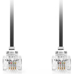 Nedis TCGL90200BK20 Telecom Cable RJ11 Male - RJ11 Male 2.00m BLACK